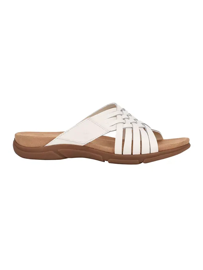 Женские плетеные сандалии Meadow Woven Slip-On Easy Spirit — изображение 2 из 5, кремовый
