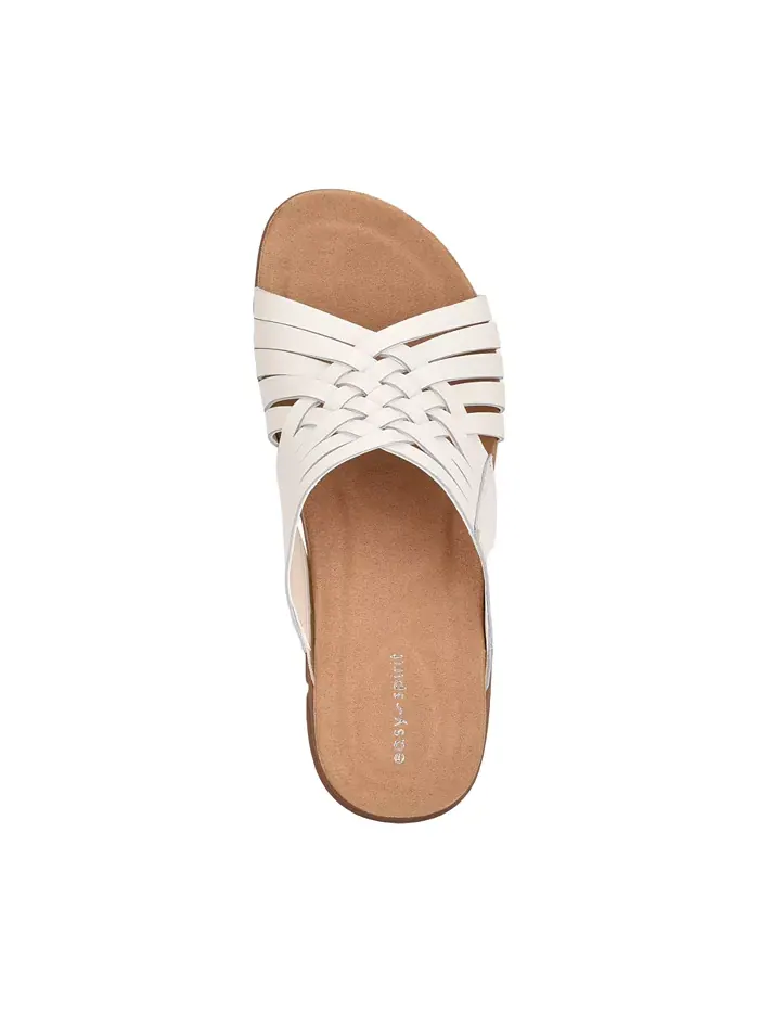 Женские плетеные сандалии Meadow Woven Slip-On Easy Spirit — изображение 4 из 5, кремовый