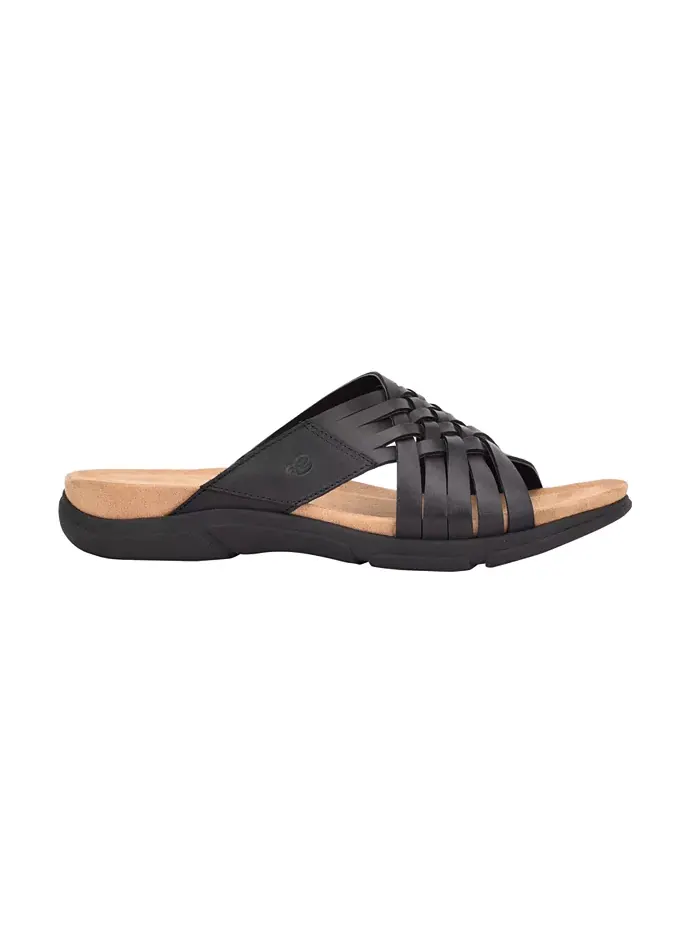 Женские плетеные сандалии Meadow Woven Slip-On Easy Spirit — изображение 2 из 5, черный