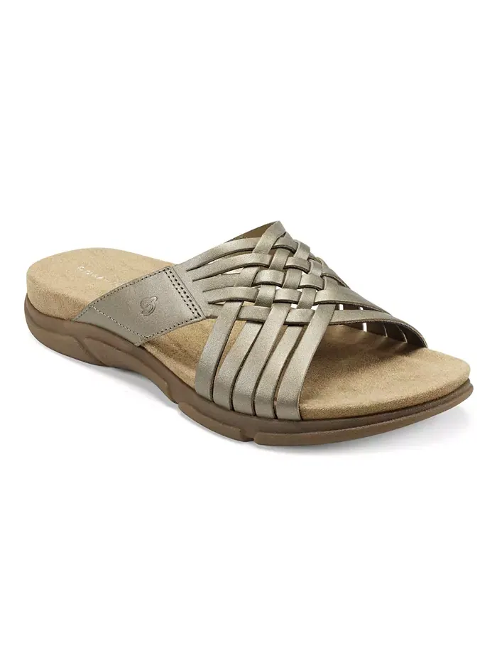 Женские плетеные сандалии Meadow Woven Slip-On Easy Spirit — изображение 1 из 5, золотистый