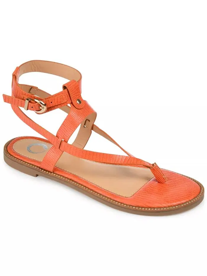Женские сандалии Tangie Ankle Strap Flat Sandals Journee Collection