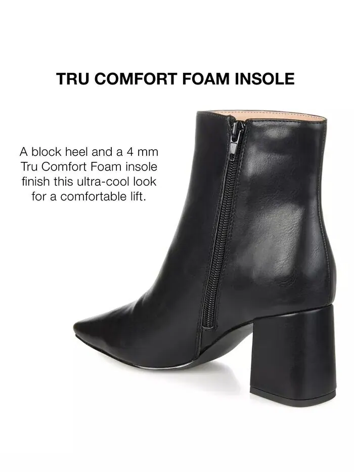 Женские ботильоны Haylinn Block Heel Dress Booties Journee Collection — изображение 9 из 11, черный