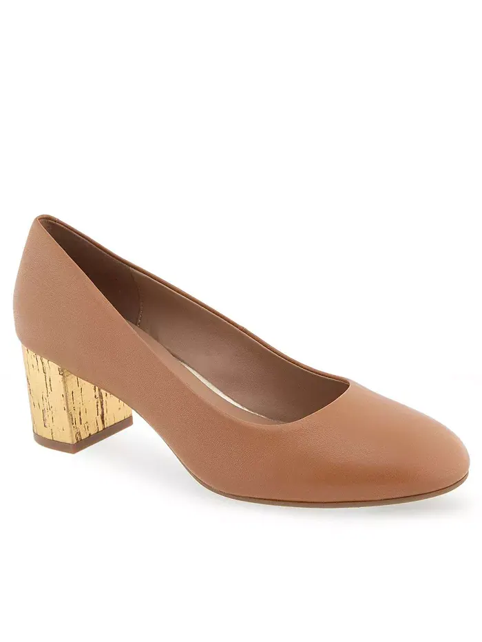Туфли Ebel Dress на среднем каблуке Aerosoles — изображение 7 из 12, бежевый