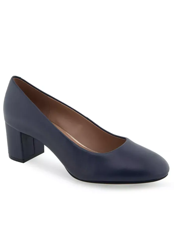 Туфли Ebel Dress на среднем каблуке Aerosoles — изображение 1 из 6, темно-синий