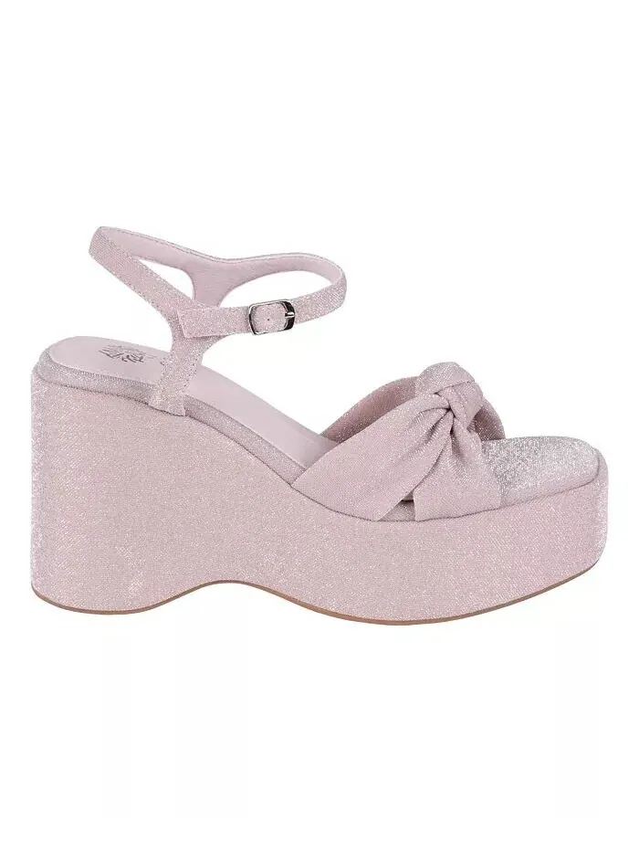 Женские босоножки на танкетке Analia на платформе GC Shoes — изображение 2 из 5, пудровый розовый