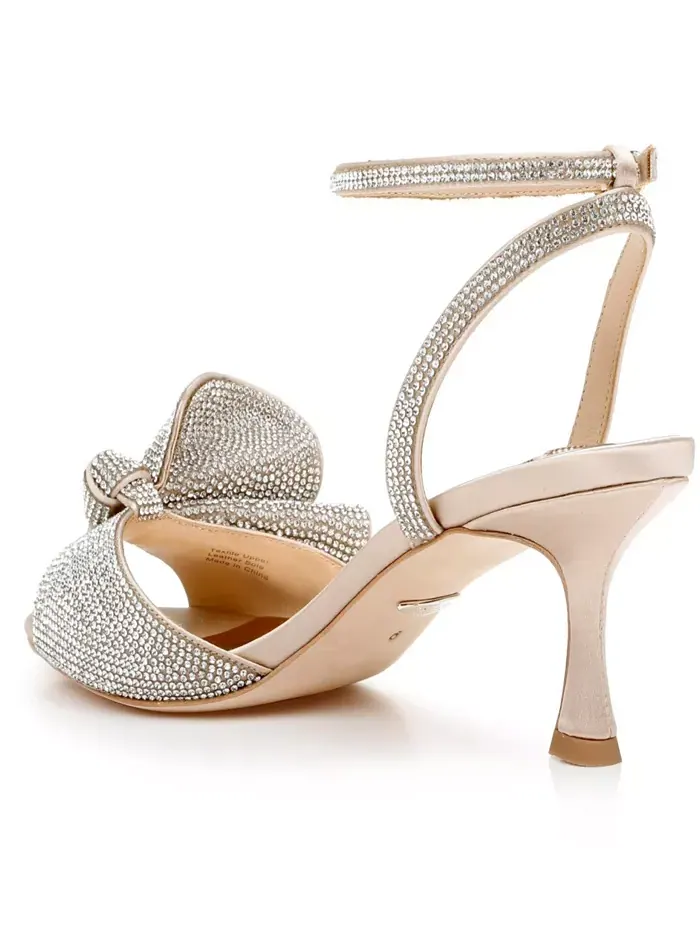 Вечерние сандалии Badgley Mischka Remi для женщин — изображение 3 из 5, бежевый