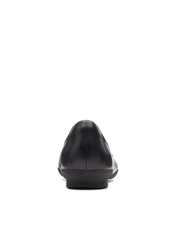 Балетки женские Clarks Sara Bay, кожаные — изображение 5 из 7, черный