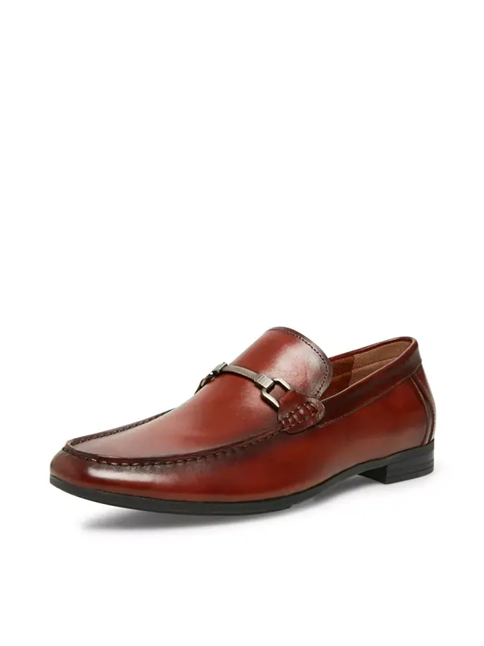 Мужские лоферы Privacy Leather Bit Steve Madden — изображение 2 из 6, коньячный
