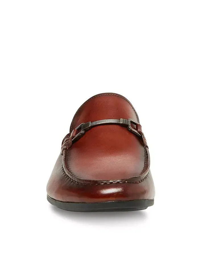 Мужские лоферы Privacy Leather Bit Steve Madden — изображение 3 из 6, коньячный