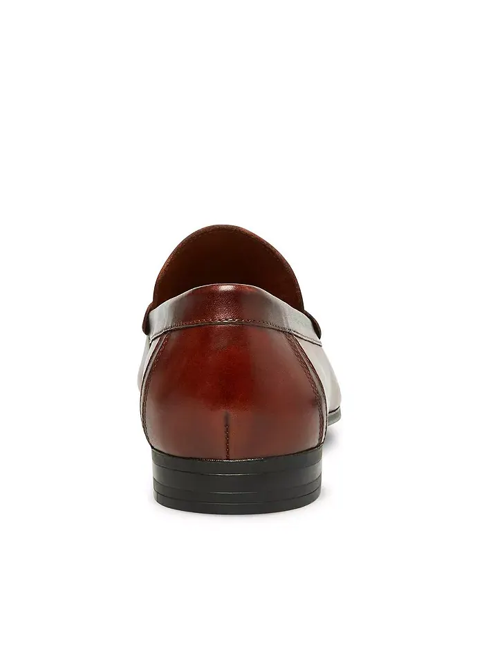 Мужские лоферы Privacy Leather Bit Steve Madden — изображение 4 из 6, коньячный