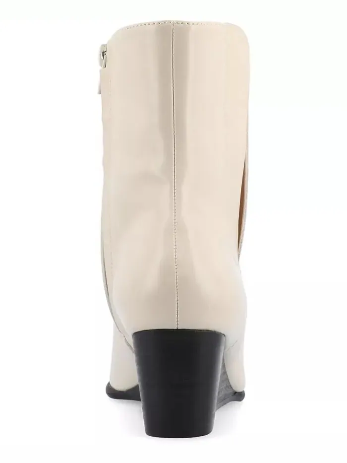Женские ботильоны Kylo Stacked Wedge Ankle Journee Collection — изображение 3 из 5, кость