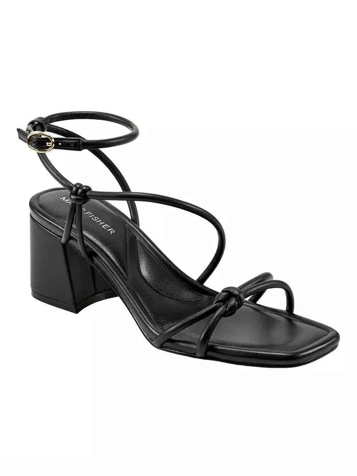 Женские сандалии Gurion Square Toe Dress Marc Fisher — изображение 1 из 5, черный