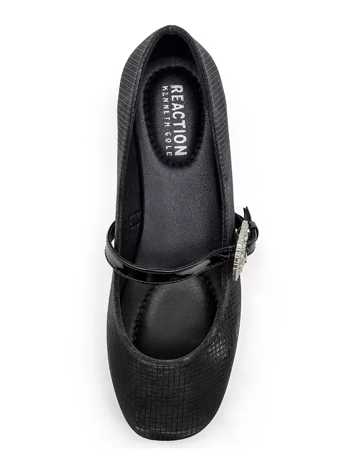 Женские балетки Elwood Kenneth Cole Reaction — изображение 4 из 10, черный металлик