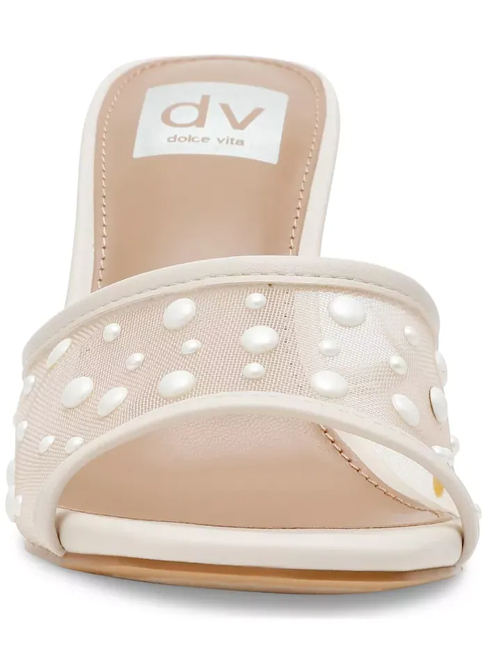Женские сандалии Yossi Pearl Mesh Slide Dress DV Dolce Vita — изображение 7 из 8, слоновая кость