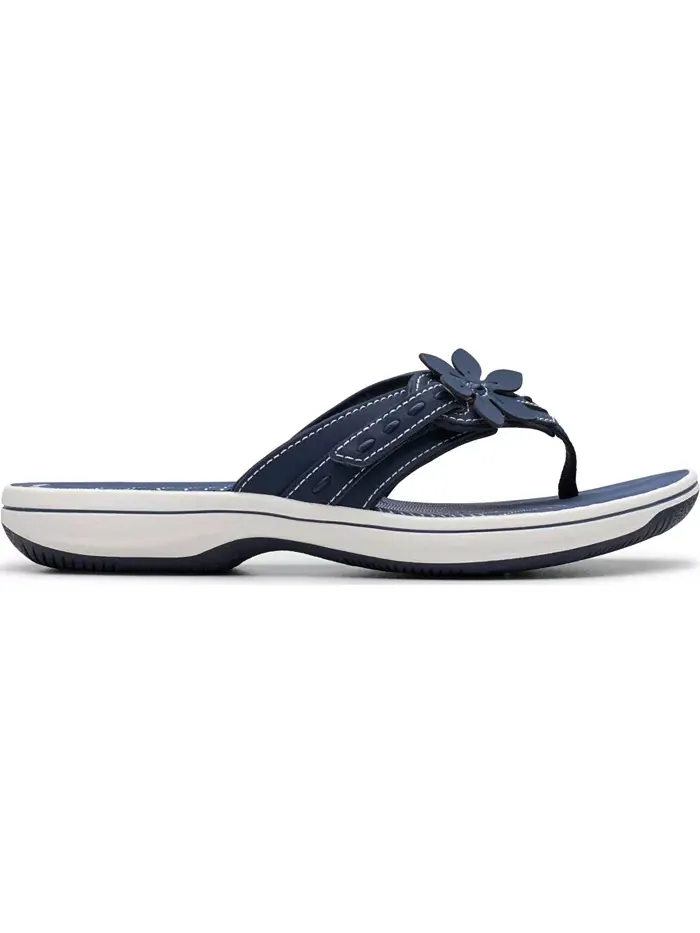 Шлепанцы женские Clarks Cloudsteppers Breeze Opal H — изображение 2 из 8, темно-синий