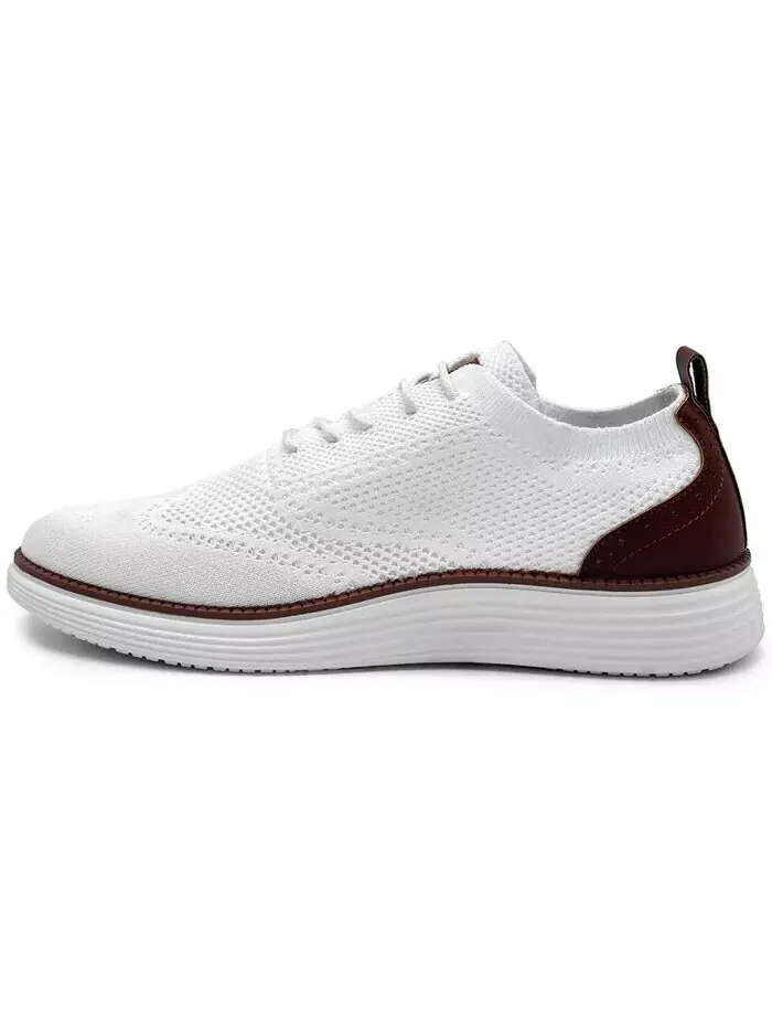 Мужские вязаные оксфорды Olney Wingtip Akademiks — изображение 15 из 41, бежевый