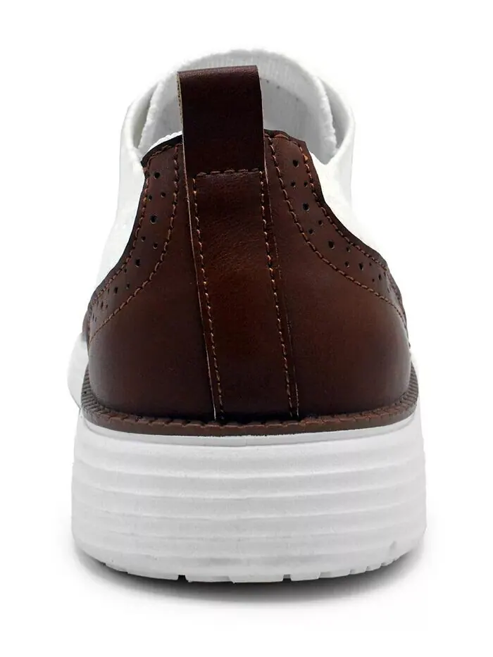 Мужские вязаные оксфорды Olney Wingtip Akademiks — изображение 18 из 41, бежевый