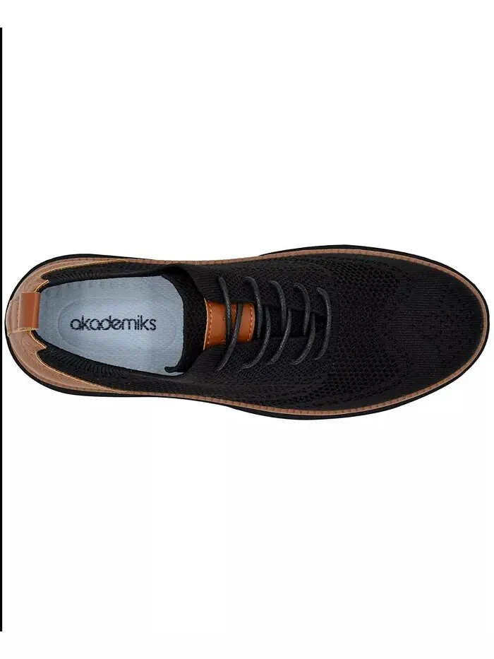 Мужские туфли-оксфорды Olney Wingtip Knit Akademiks — изображение 6 из 7, белый
