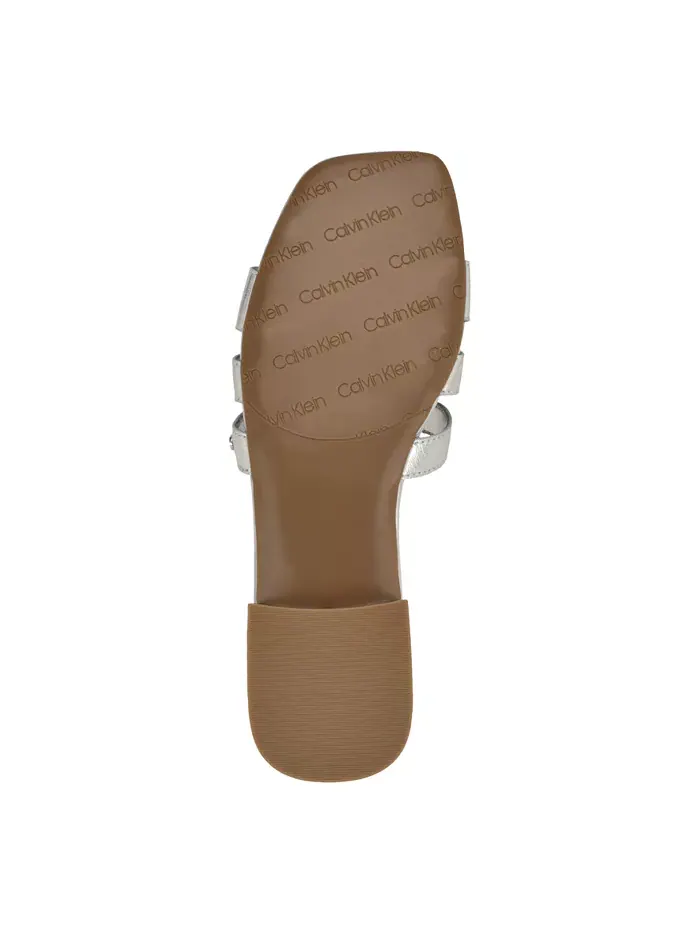 Шлепанцы женские Calvin Klein Tessie — изображение 5 из 5, серебристый