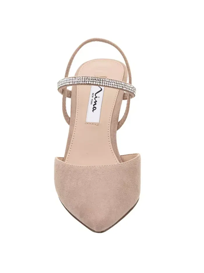 Женские вечерние туфли Billie Slingback Nina — изображение 6 из 6, бежевый