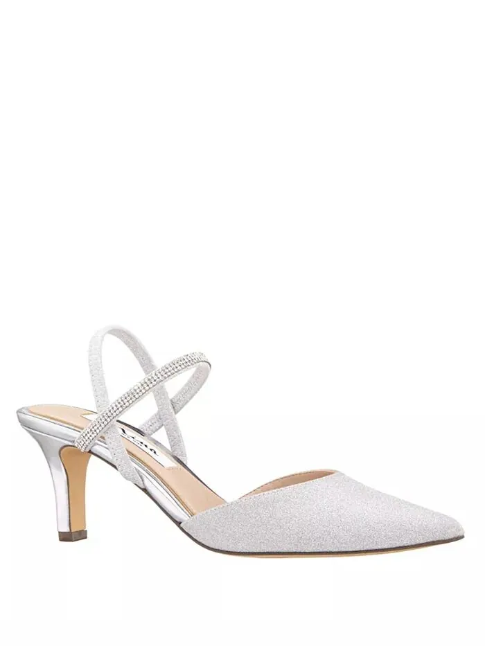 Женские вечерние туфли Billie Slingback Nina — изображение 1 из 24, платиновый