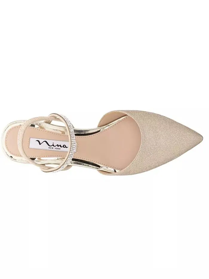Женские вечерние туфли Billie Slingback Nina — изображение 24 из 24, платиновый