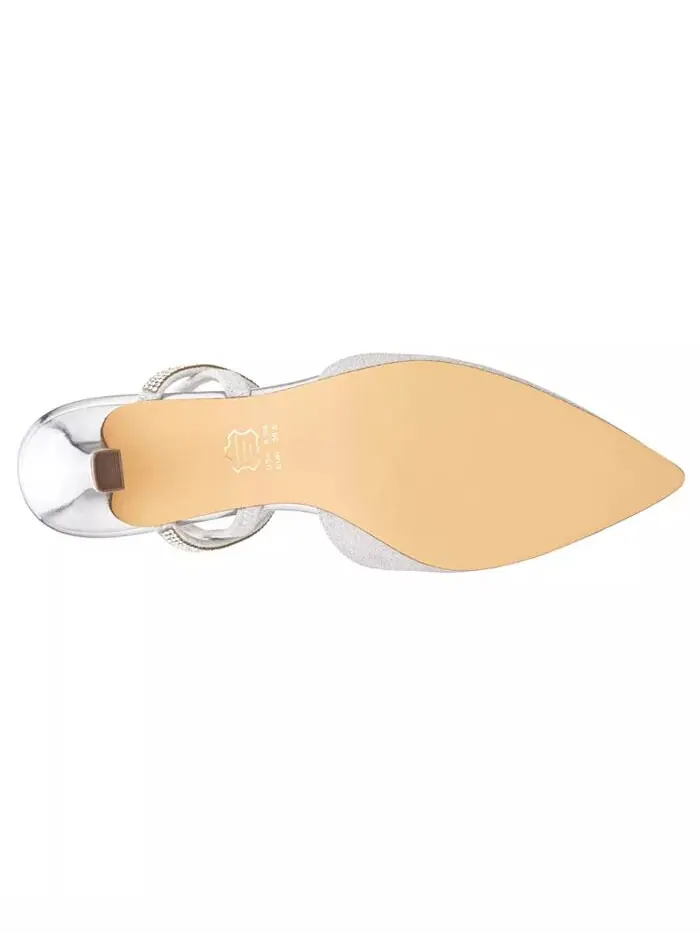 Женские вечерние туфли Billie Slingback Nina — изображение 5 из 24, платиновый