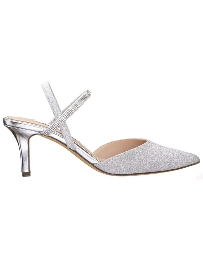 Женские вечерние туфли Billie Slingback Nina — изображение 2 из 6, светлый серебристый