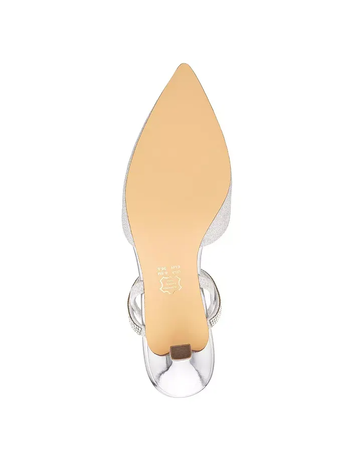 Женские вечерние туфли Billie Slingback Nina — изображение 5 из 6, светлый серебристый