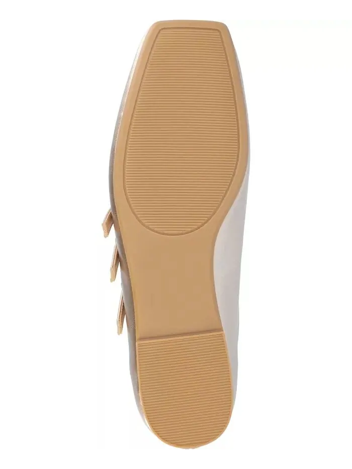 Женские балетки Darlin Multi Strap Mary Jane Square Toe Journee Collection — изображение 5 из 7, золото