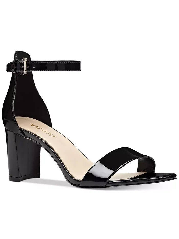 Женские босоножки Pruce на высоком устойчивом каблуке Nine West — изображение 1 из 5, черный
