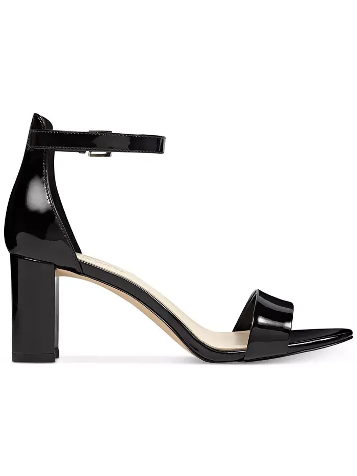 Женские босоножки Pruce на высоком устойчивом каблуке Nine West — изображение 2 из 5, черный