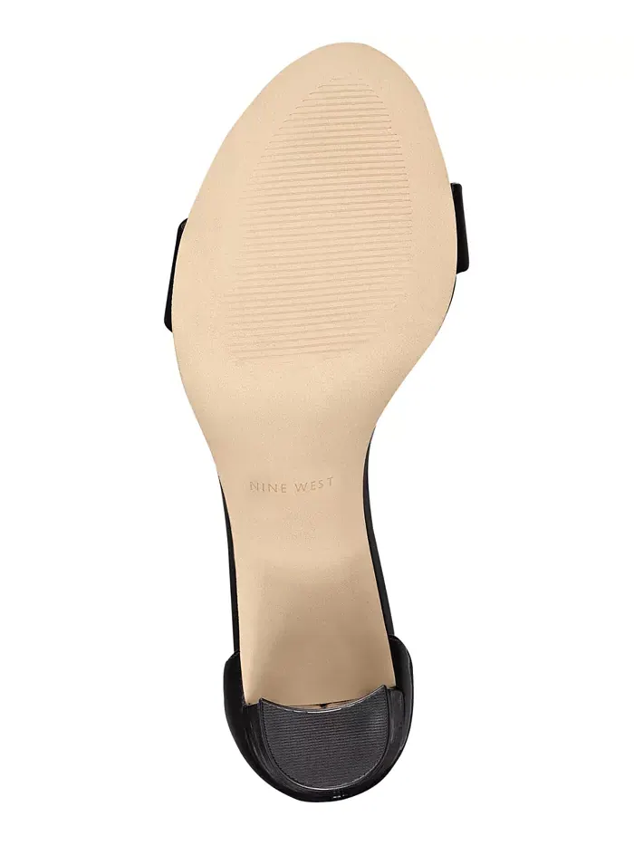 Женские босоножки Pruce на высоком устойчивом каблуке Nine West — изображение 5 из 5, черный