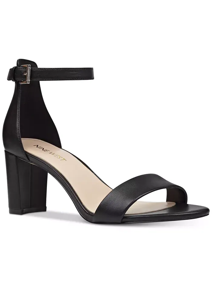 Женские босоножки Pruce на высоком устойчивом каблуке Nine West — изображение 1 из 5, черный