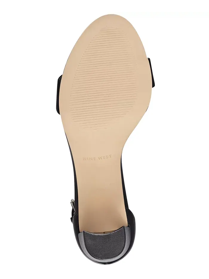 Женские босоножки Pruce на высоком устойчивом каблуке Nine West — изображение 5 из 5, черный