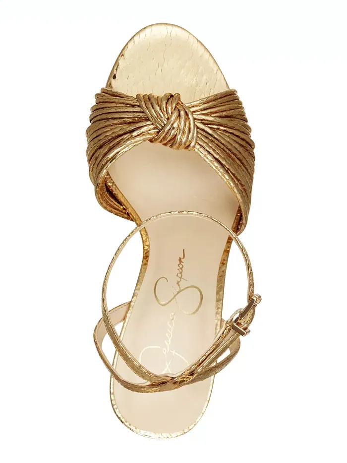 Женские сандалии Immie на платформе Jessica Simpson — изображение 4 из 5, золотистый металлик
