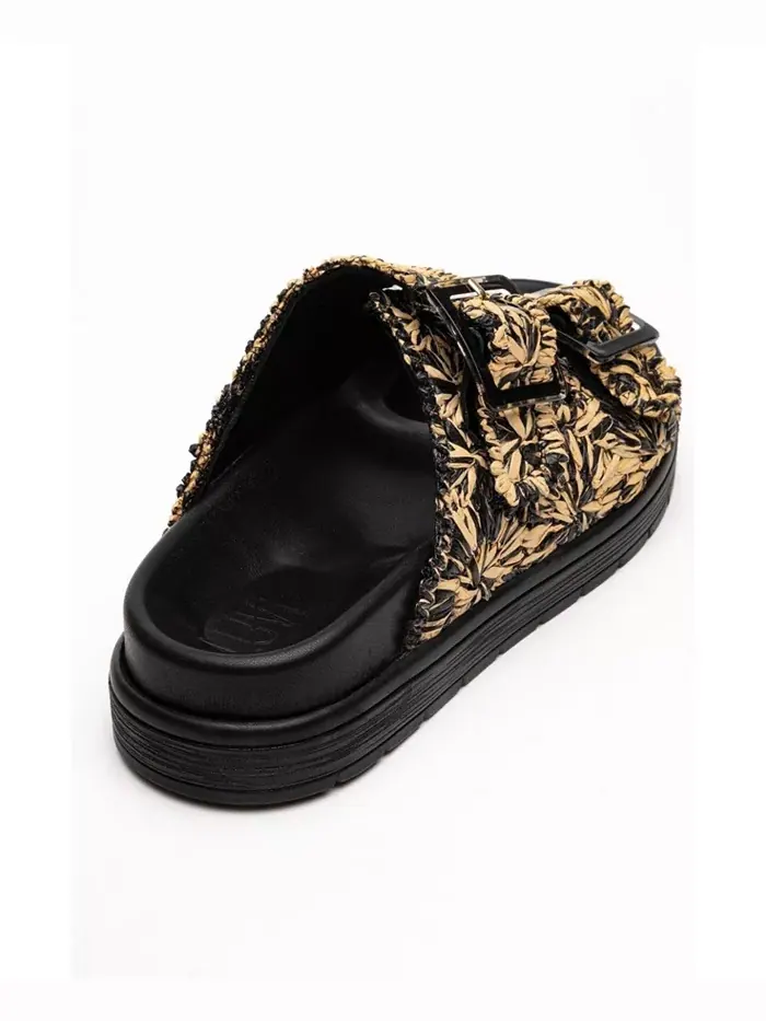 Сандалии Milana Leather с двумя ремешками (женские) Forever & Always Shoes — изображение 6 из 6, черный