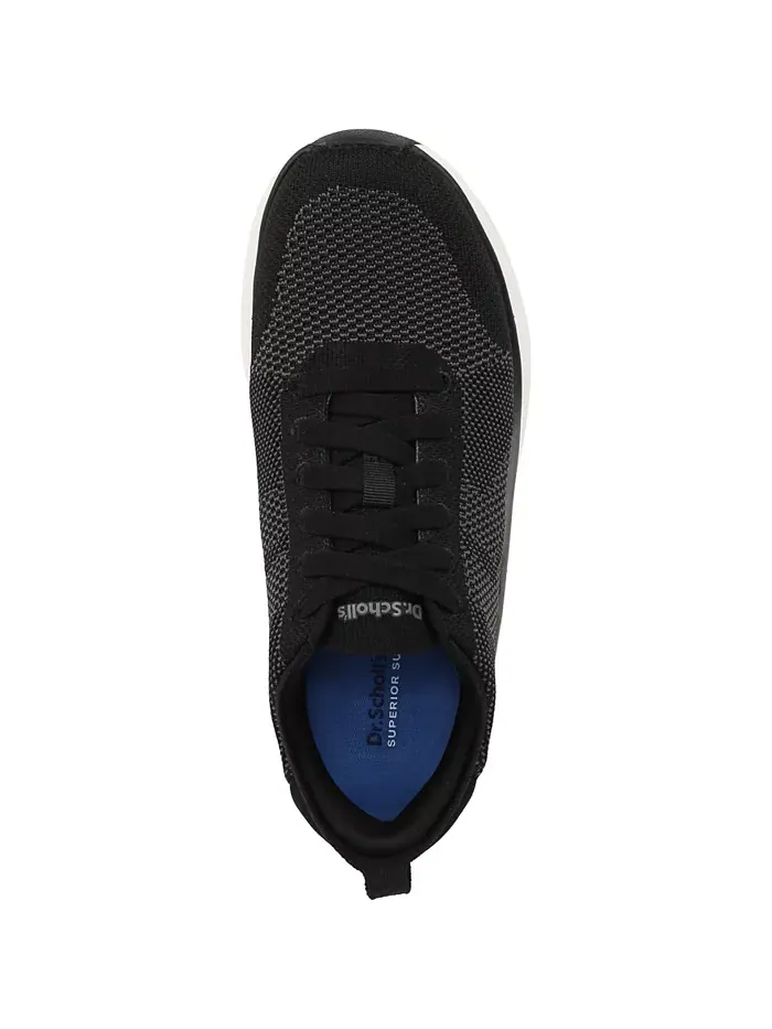 Женские кроссовки Feel Support на шнуровке, моющиеся Dr. Scholl's — изображение 4 из 5, черный