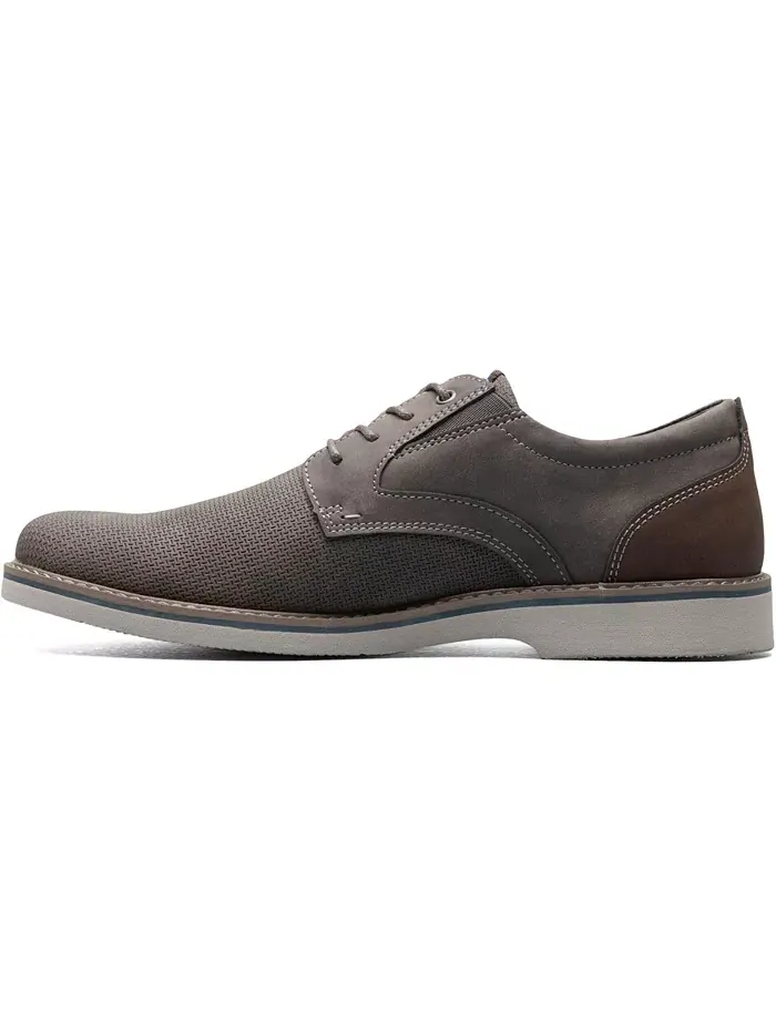 Мужские оксфорды Cadet Plain Toe Nunn Bush — изображение 4 из 7, серый