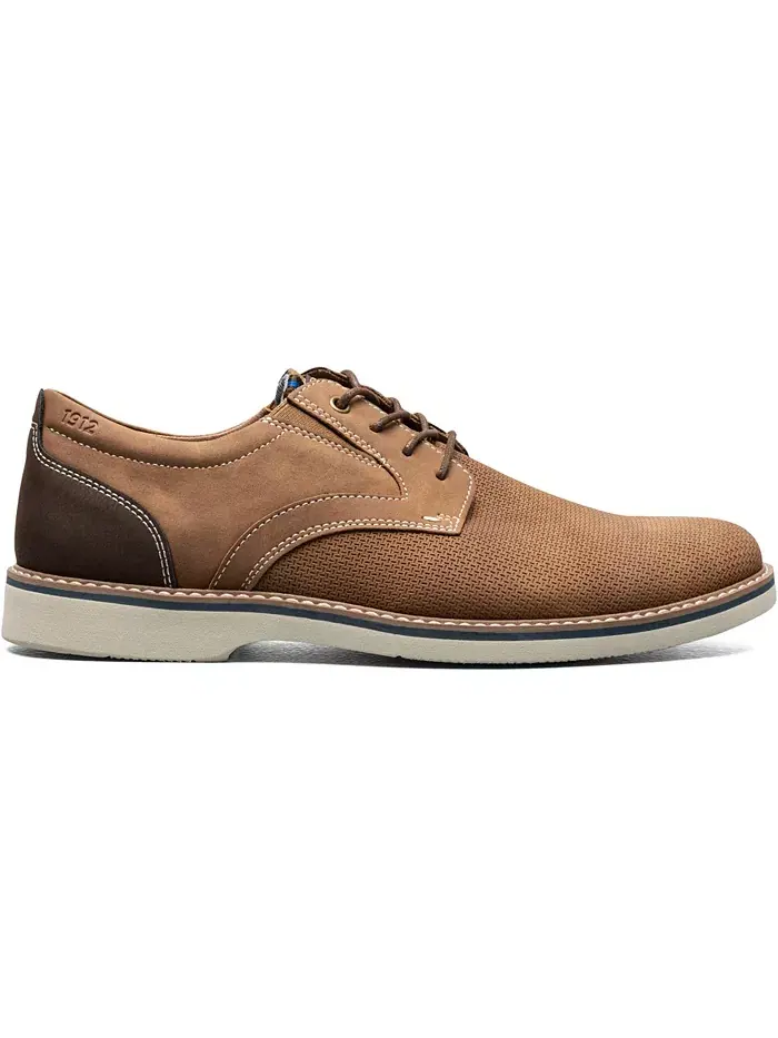 Мужские оксфорды Cadet Plain Toe Nunn Bush — изображение 3 из 7, бежевый мульти