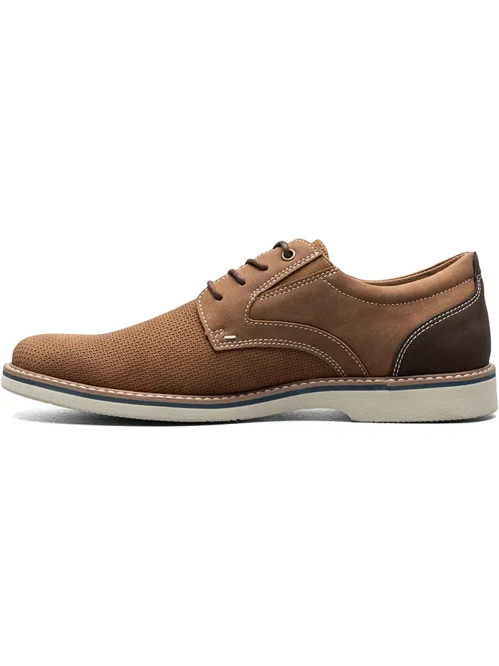 Мужские оксфорды Cadet Plain Toe Nunn Bush — изображение 4 из 7, бежевый мульти