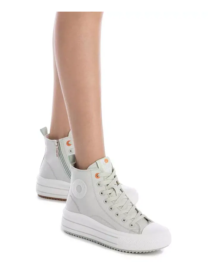 Женские повседневные высокие кеды из хлопка Refresh Collection от XTI — изображение 3 из 5, голубой