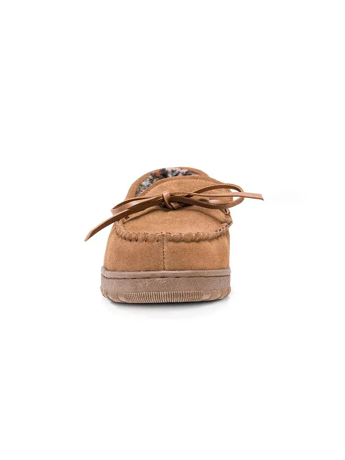 Мужские мокасины-тапочки Paul Printed из берберской замши MUK LUKS — изображение 6 из 9, бежевый