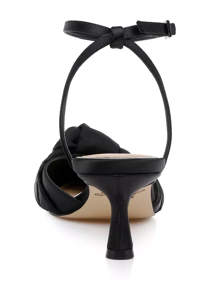Женские вечерние туфли Favor Knot на каблуке Jewel Badgley Mischka — изображение 3 из 5, черный