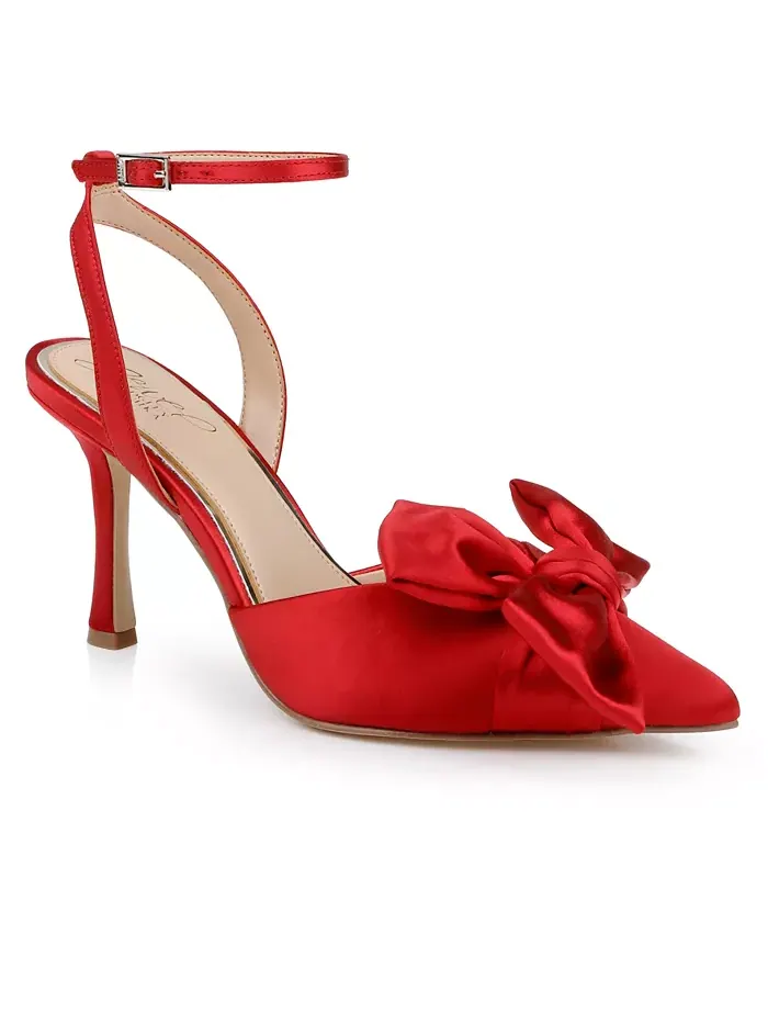 Женские вечерние туфли Francine Jewel Badgley Mischka — изображение 1 из 6, красный