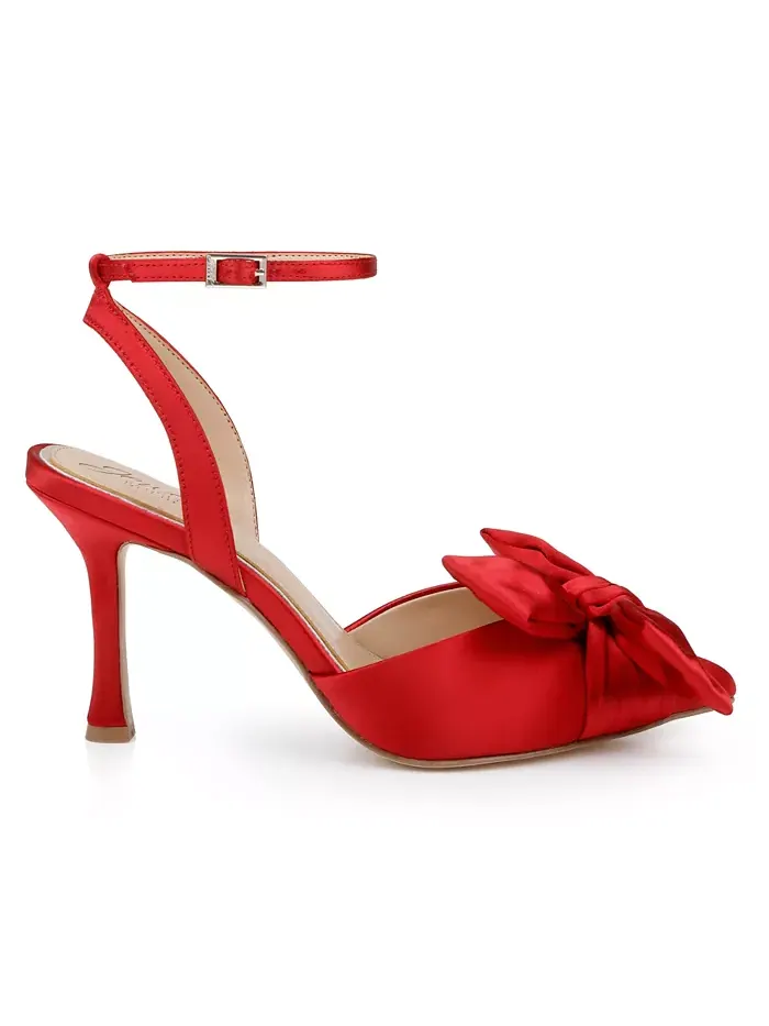 Женские вечерние туфли Francine Jewel Badgley Mischka — изображение 2 из 6, красный