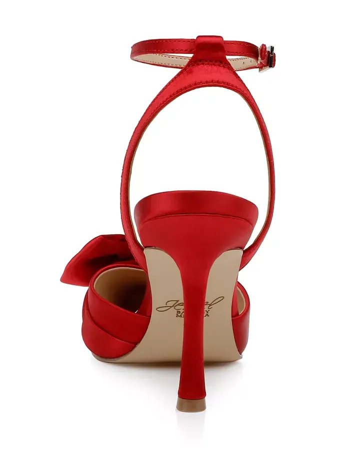 Женские вечерние туфли Francine Jewel Badgley Mischka — изображение 3 из 6, красный
