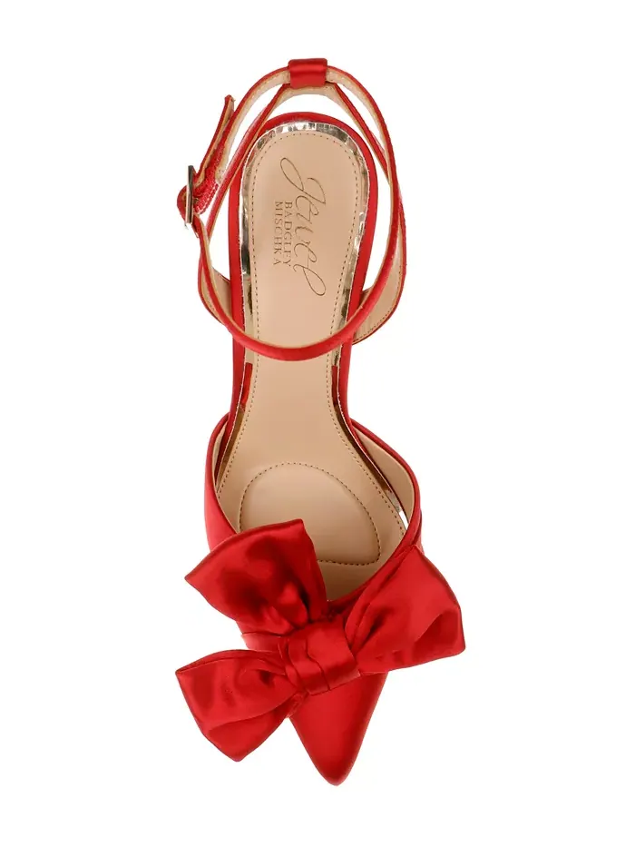 Женские вечерние туфли Francine Jewel Badgley Mischka — изображение 4 из 6, красный
