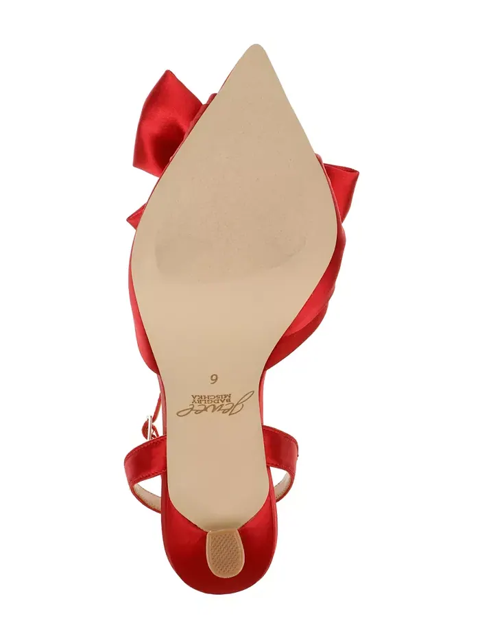 Женские вечерние туфли Francine Jewel Badgley Mischka — изображение 5 из 6, красный