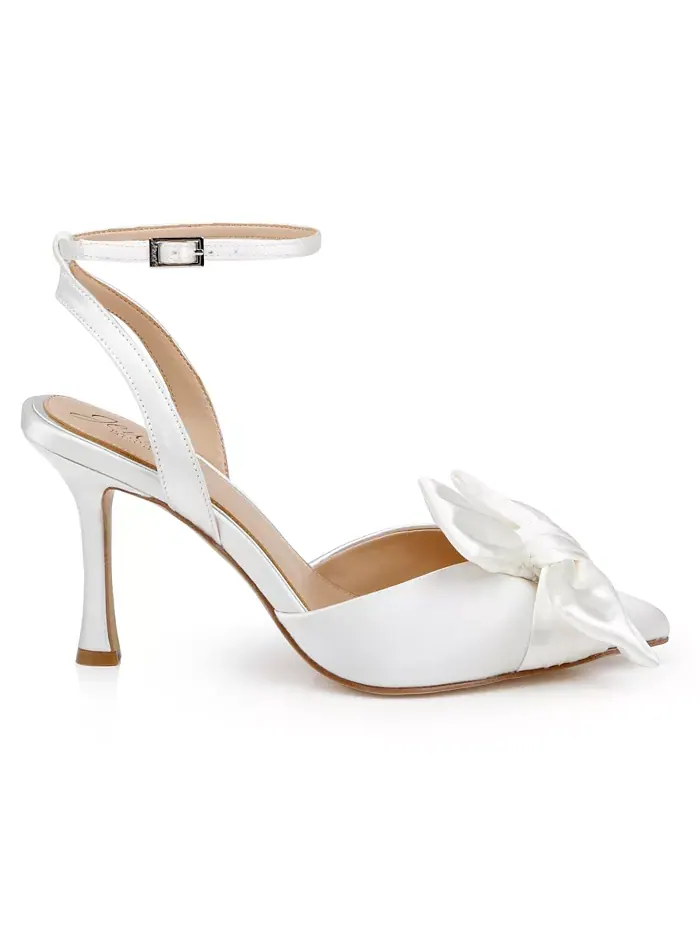 Женские вечерние туфли Francine Jewel Badgley Mischka — изображение 2 из 5, слоновая кость